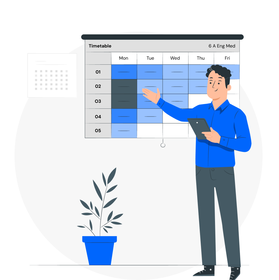 Academic operations dashboard with exam cycle