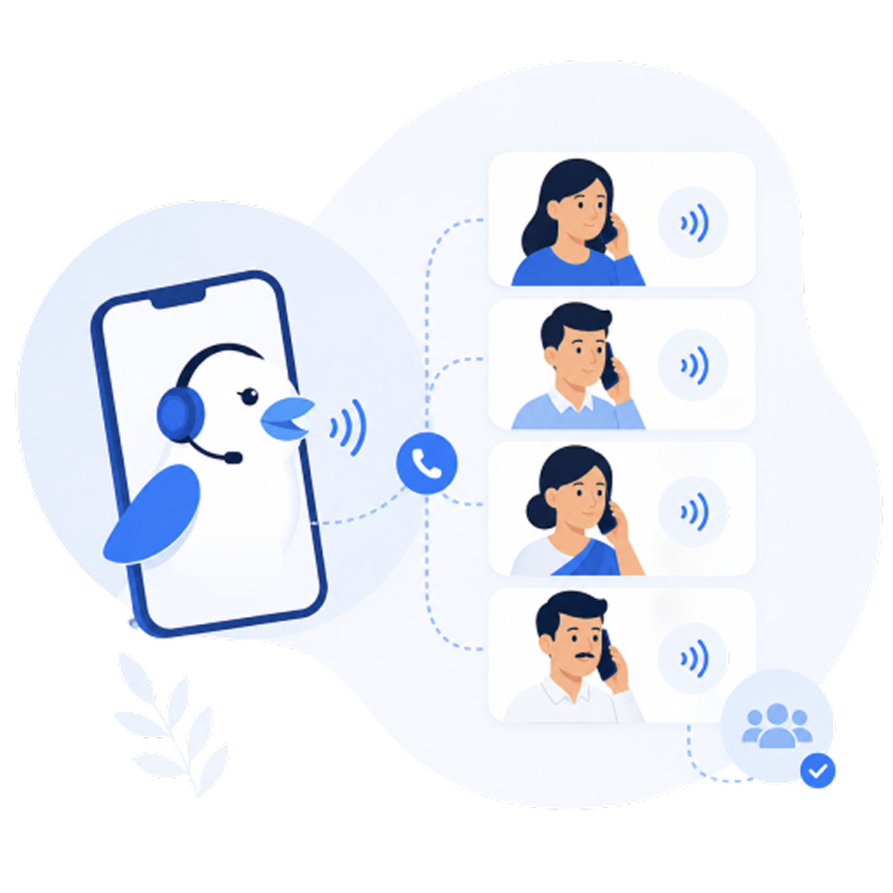 Bird AI voice calling agent dashboard