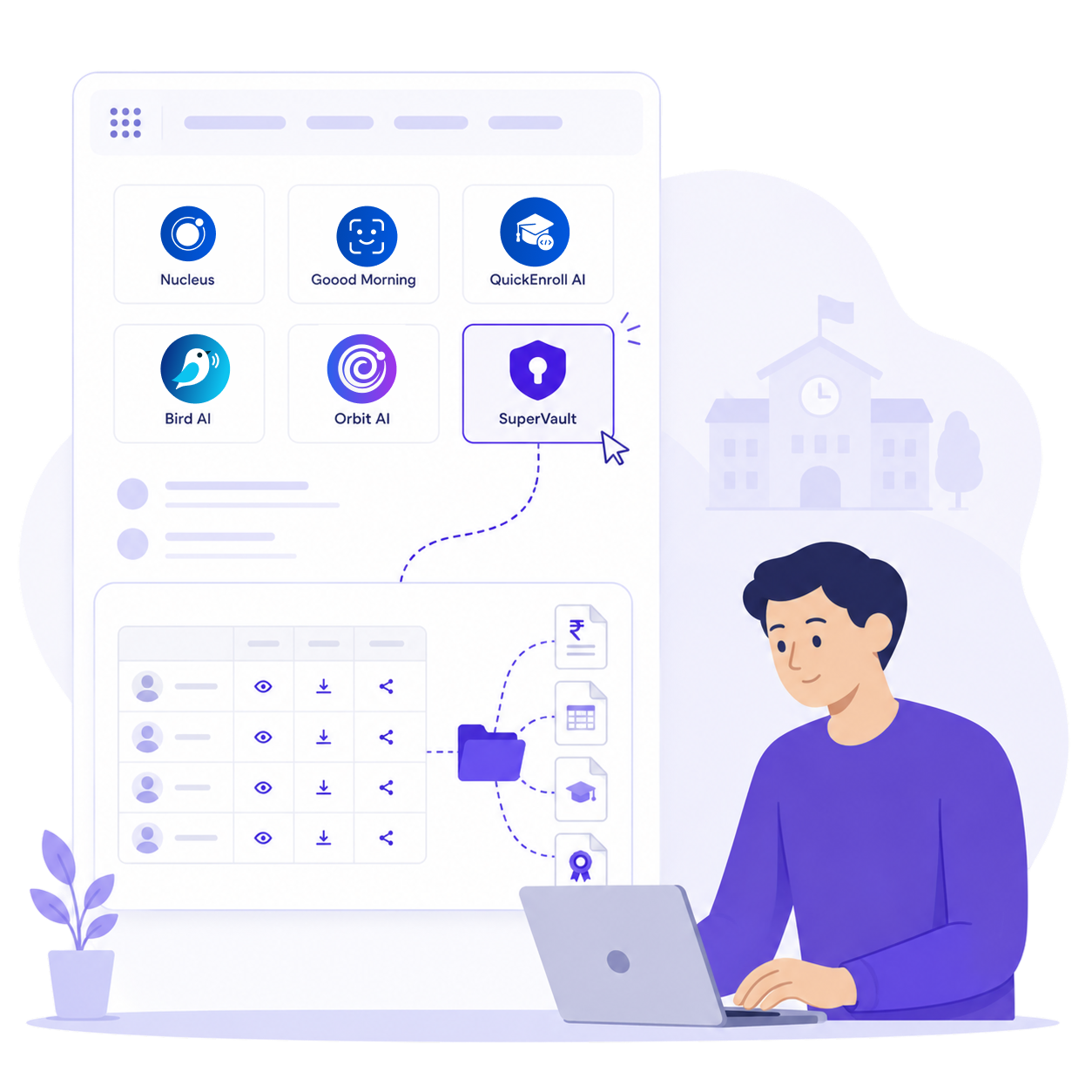 Supervault inside the Inforida ecosystem with Nucleus